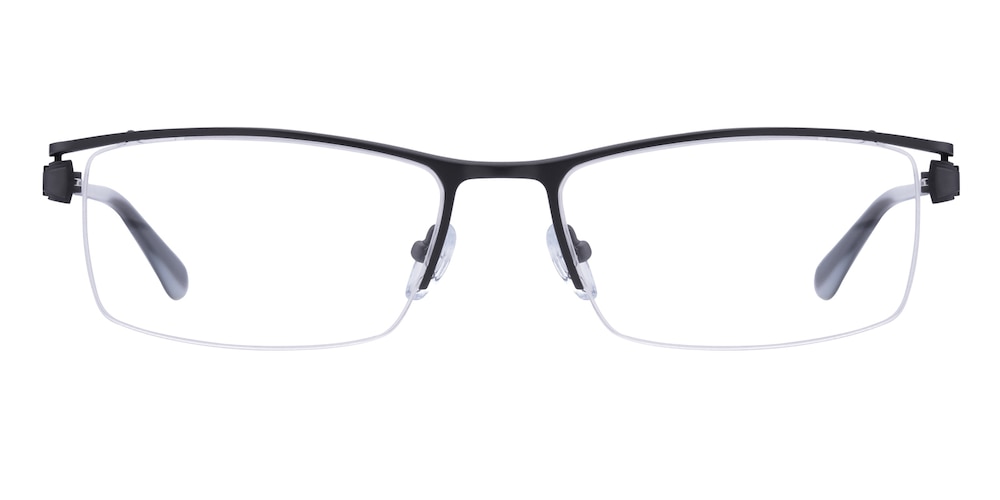 Gilbert Gunmetal Rectangle Titanium Eyeglasses