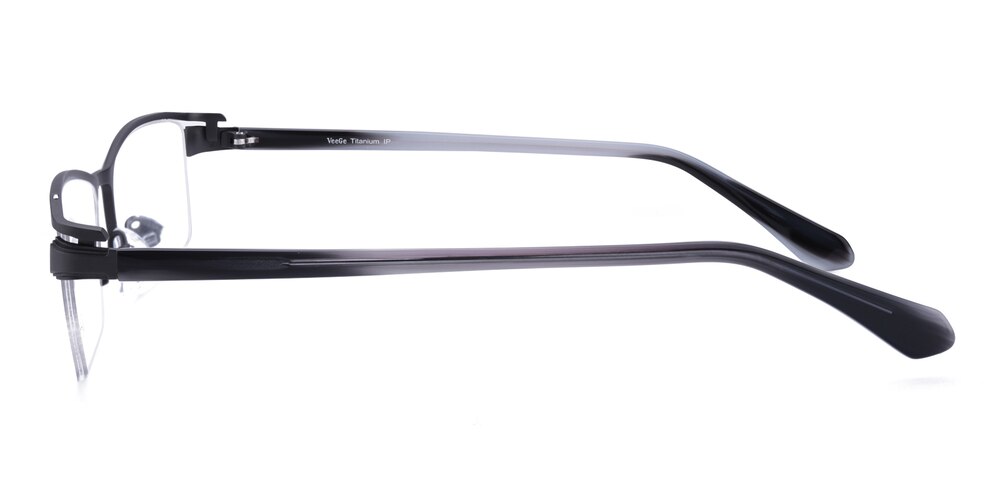 Gilbert Gunmetal Rectangle Titanium Eyeglasses