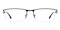 Gilbert Black Rectangle Titanium Eyeglasses