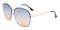 Prima Blue Classic Wayframe Metal Sunglasses