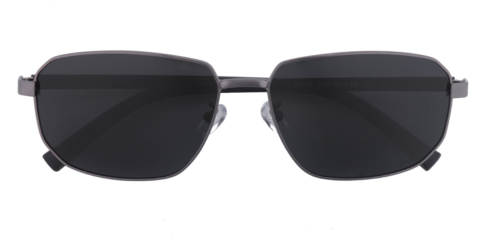 Rectangular Rimless Glasses Andrew Tate Andrew Rectangle - Gunmetal Eyeglasses