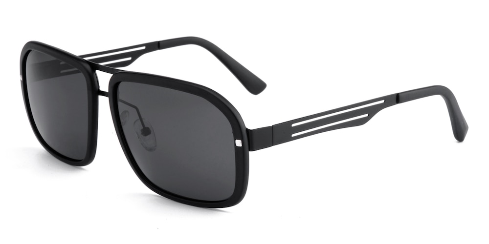 Arno Black Aviator TR90 Sunglasses