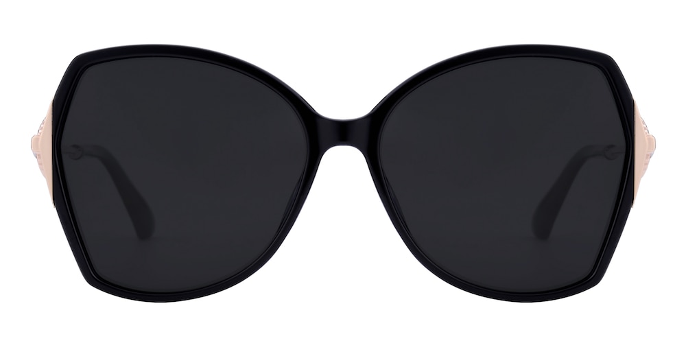 Garland Black Oval TR90 Sunglasses