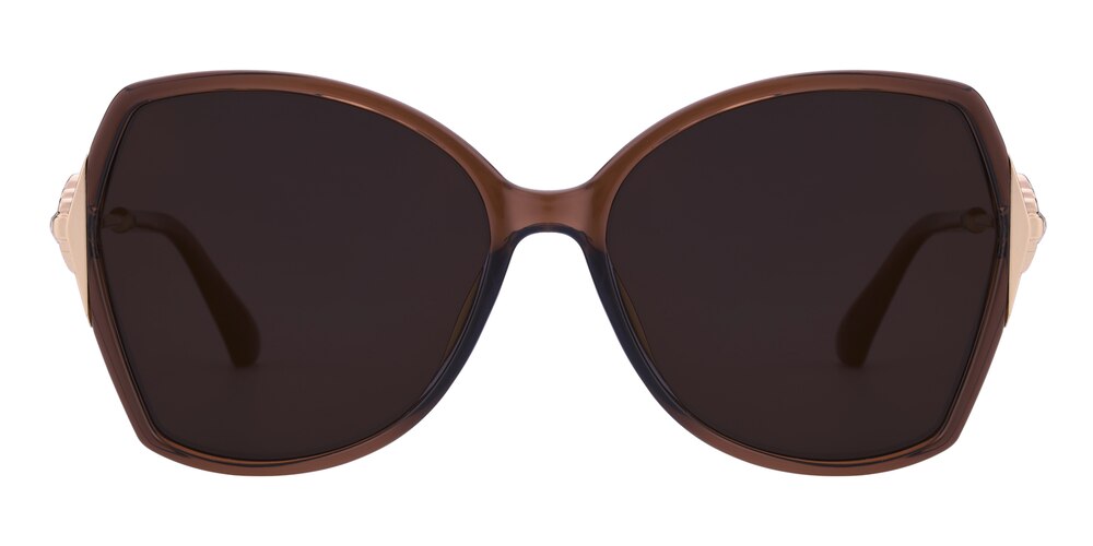 Garland Brown Oval TR90 Sunglasses