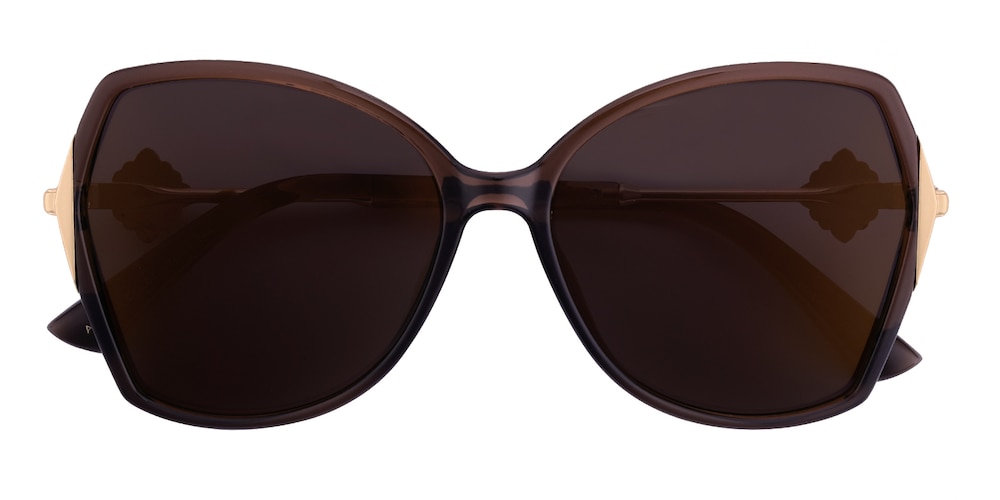 Garland Brown Oval TR90 Sunglasses