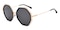 Plano Black Polygon TR90 Sunglasses