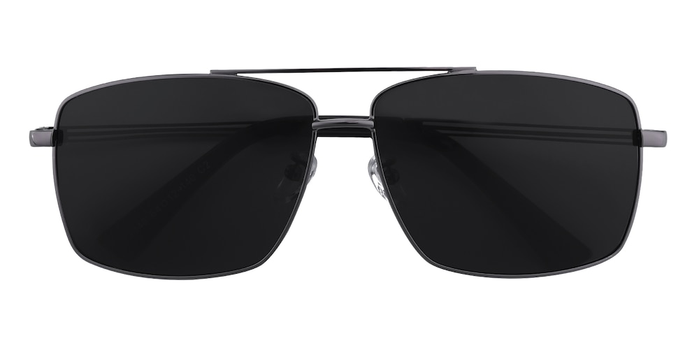 Lubbock Gunmetal Aviator Metal Sunglasses