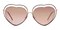 Amarillo Tortoise Polygon Metal Sunglasses