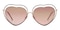 Amarillo Tortoise Polygon Metal Sunglasses