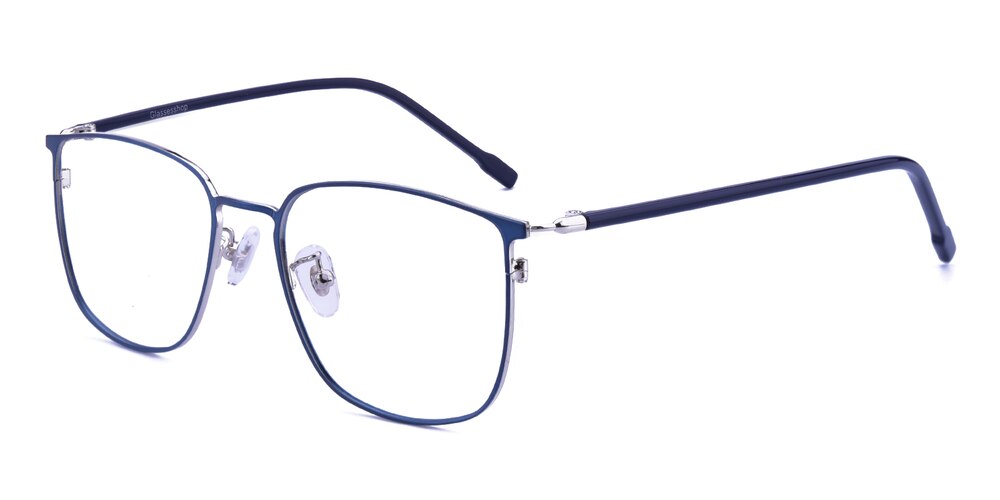 Rall Blue Square Metal Eyeglasses