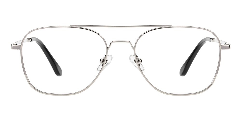 Willson Silver Aviator Metal Eyeglasses