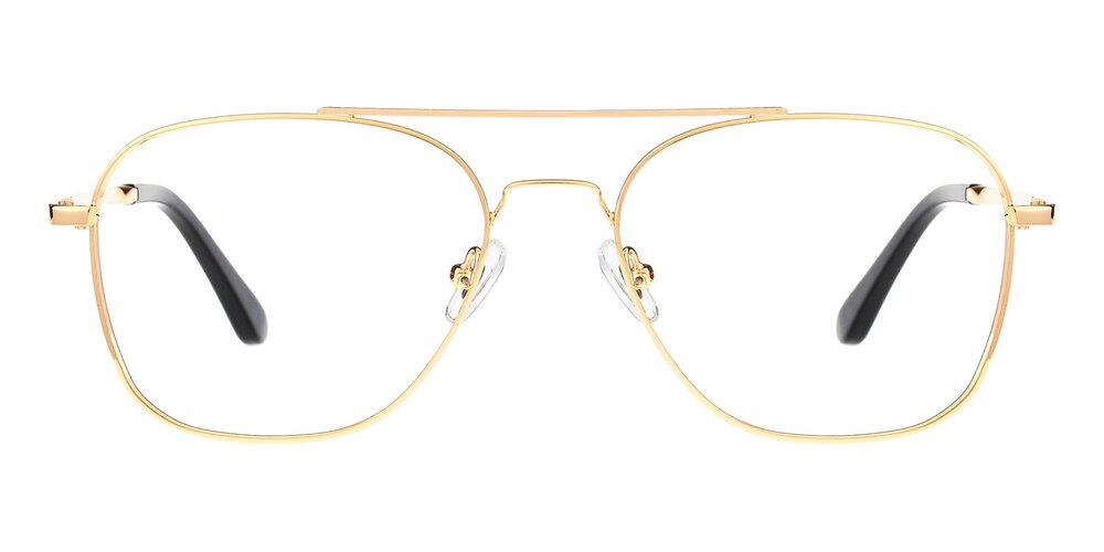 Willson Golden Aviator Metal Eyeglasses