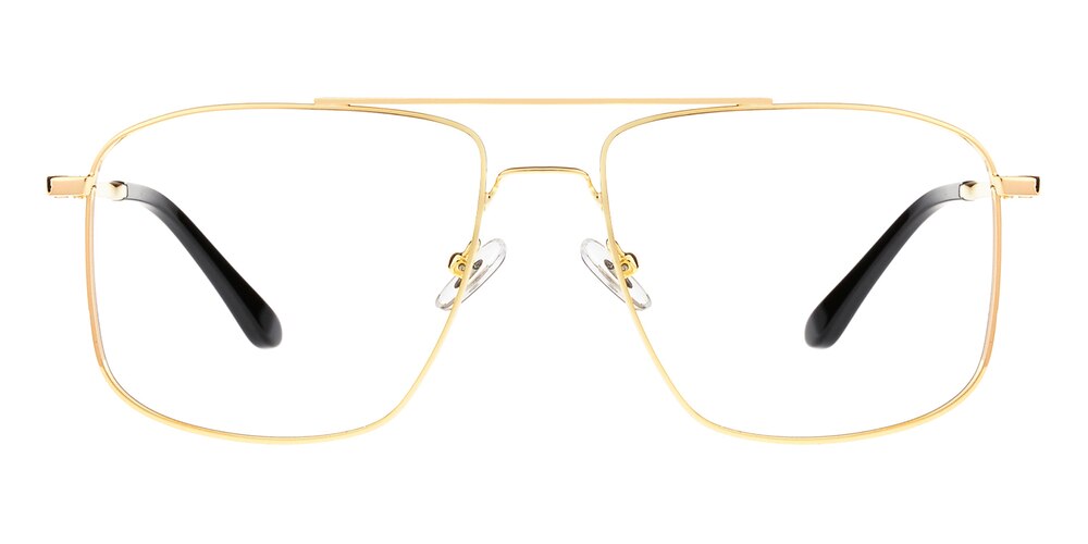 Anderson Golden Aviator Metal Eyeglasses