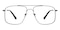 Anderson Gunmetal Aviator Metal Eyeglasses