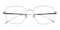 Johnson Silver Polygon Titanium Eyeglasses