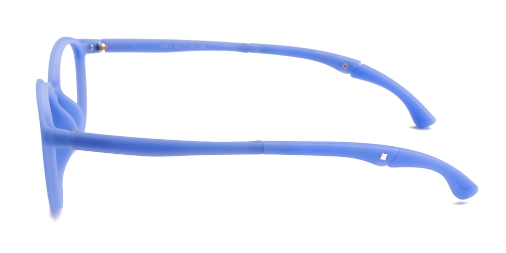 Christine Blue Round Silica-gel Eyeglasses