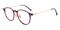 Virgil Tortoise/Pink Round Acetate Eyeglasses