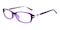 Medusa B1 Purple Rectangle TR90 Eyeglasses
