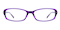 Medusa B1 Purple Rectangle TR90 Eyeglasses