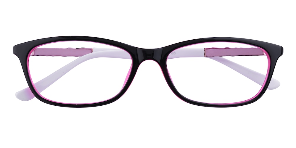 Medusa C2 Black/Pink Rectangle TR90 Eyeglasses