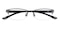 Ash Gray Oval Metal Eyeglasses
