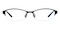 Jamie Black Rectangle Metal Eyeglasses
