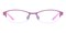 Jamie Pink Rectangle Metal Eyeglasses