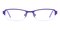 ViviRectangle Purple Rectangle Metal Eyeglasses