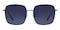 Nami Gunmetal Square Metal Sunglasses