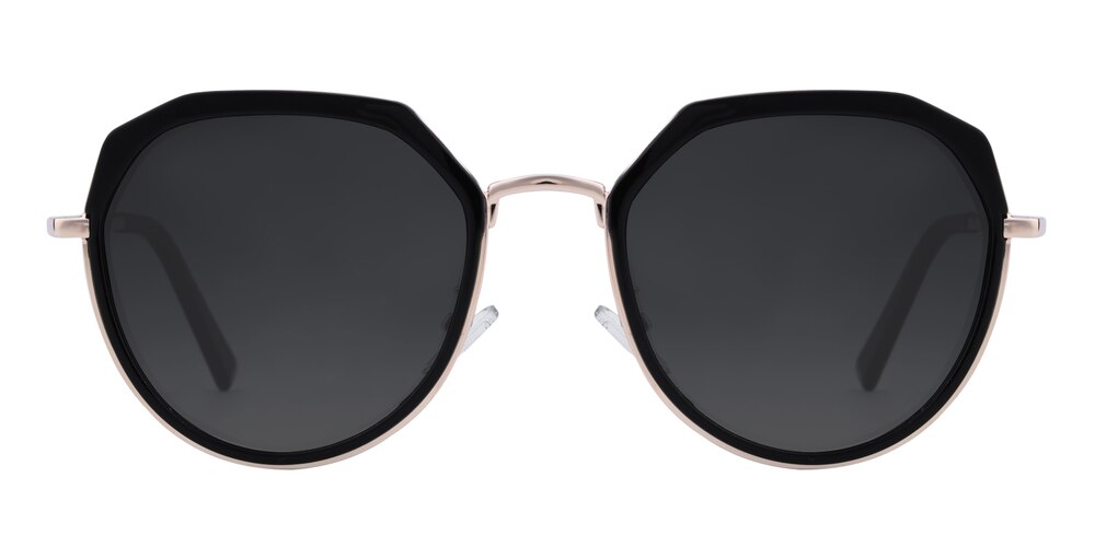 Corpus Black/Golden Polygon TR90 Sunglasses