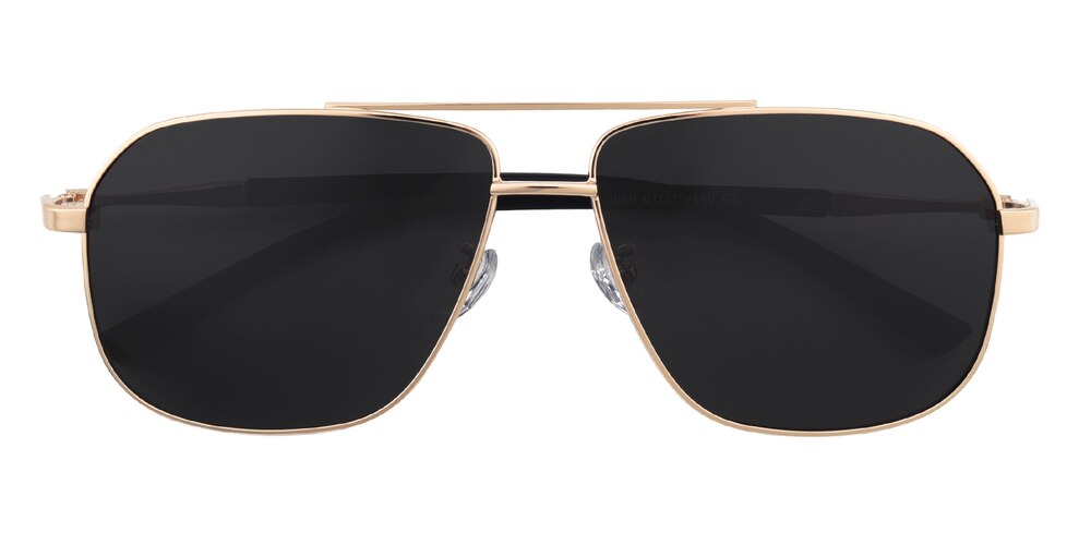 Atwood Golden Rectangle Metal Sunglasses