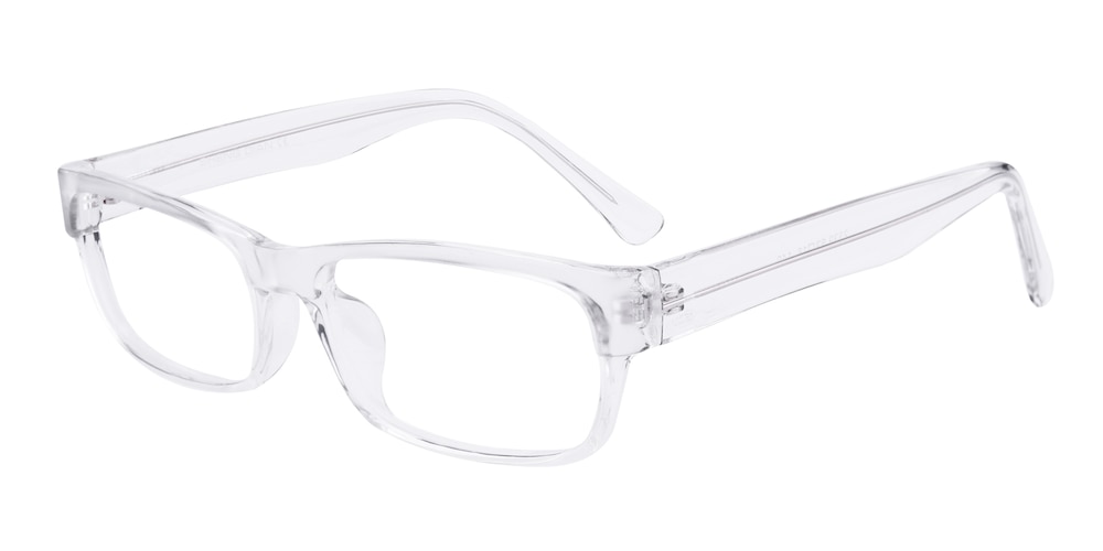 Steven Crystal Rectangle Plastic Eyeglasses
