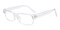 Steven Crystal Rectangle Plastic Eyeglasses
