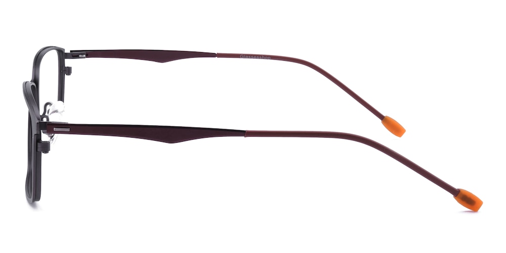 Ray Gunmetal Rectangle Metal Eyeglasses