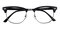 Superior Black Classic Wayframe TR90 Eyeglasses