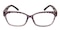 Lexingto Purple Rectangle TR90 Eyeglasses