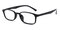 Agnes Black Rectangle TR90 Eyeglasses
