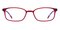 Agnes Red Rectangle TR90 Eyeglasses