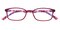 Agnes Red Rectangle TR90 Eyeglasses