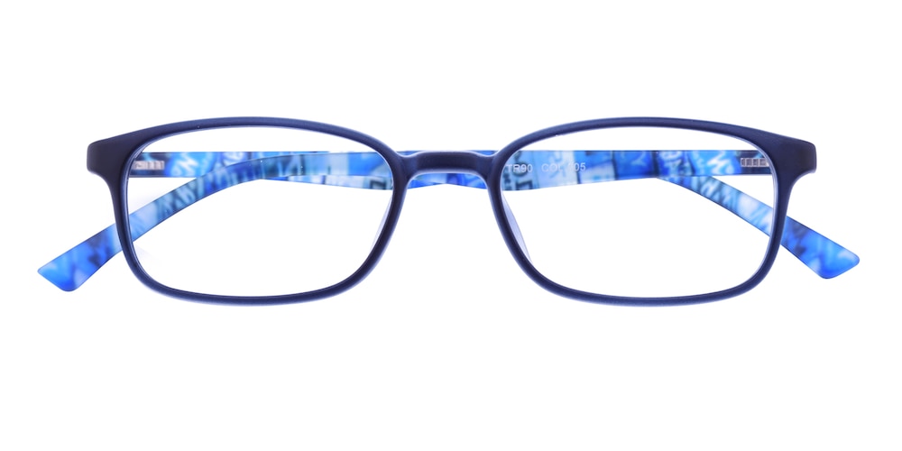 Agnes Blue Rectangle TR90 Eyeglasses