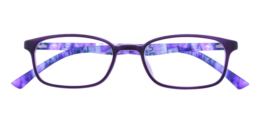 Agnes Purple Rectangle TR90 Eyeglasses