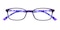 Agnes Purple Rectangle TR90 Eyeglasses