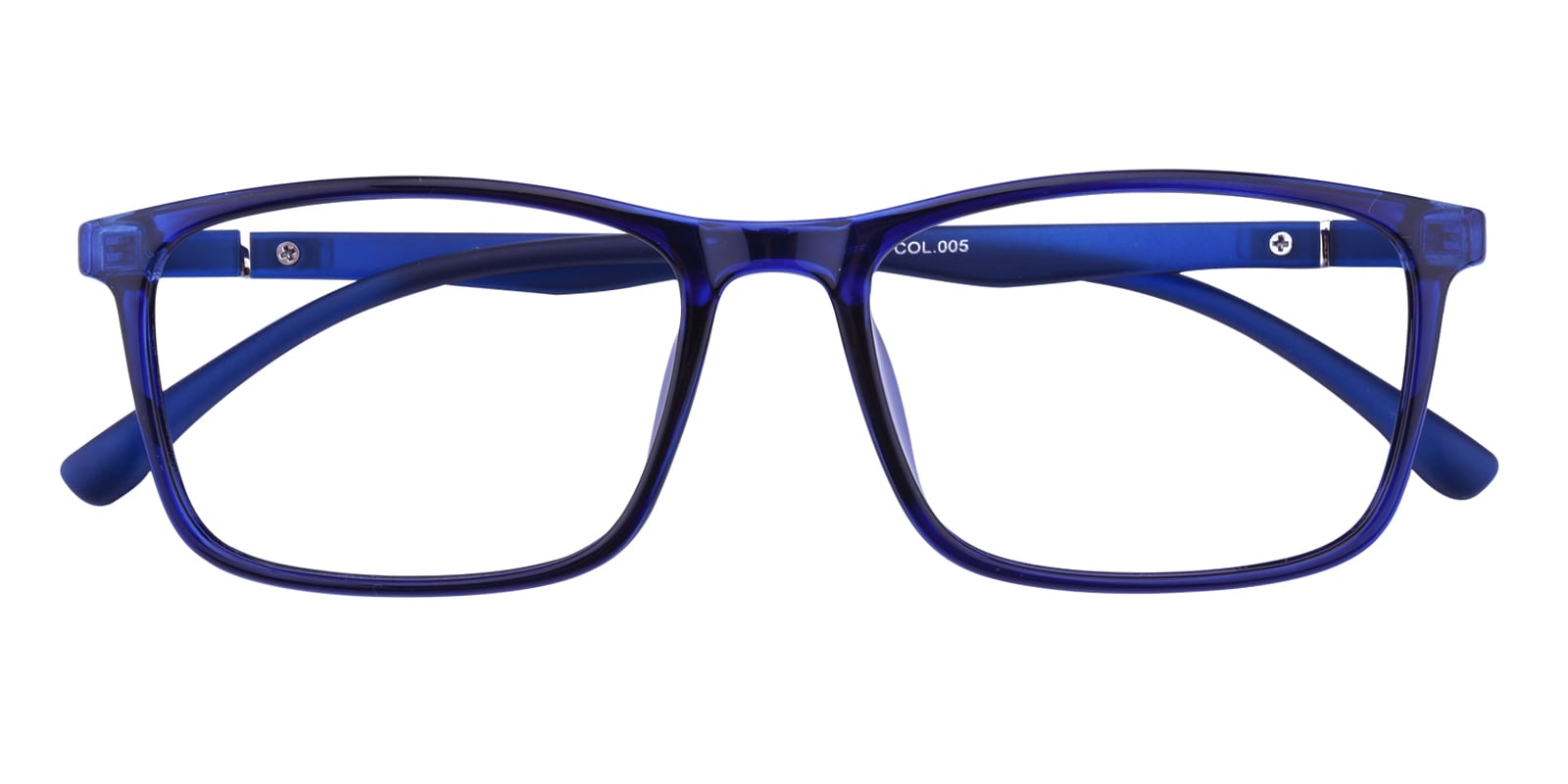 Rectangle Eyeglasses, Full Frame Blue TR90 - FP1618