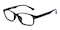 Aiden Black Oval TR90 Eyeglasses