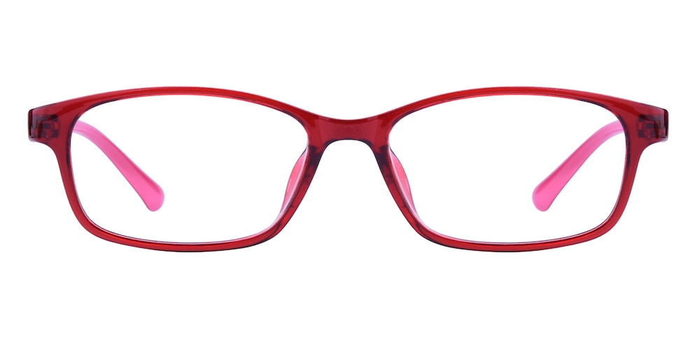 Aiden Red Oval TR90 Eyeglasses