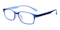 Aiden Blue Oval TR90 Eyeglasses
