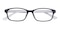 Aiden Black/Crystal Oval TR90 Eyeglasses