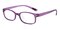 Logan Purple Rectangle TR90 Eyeglasses