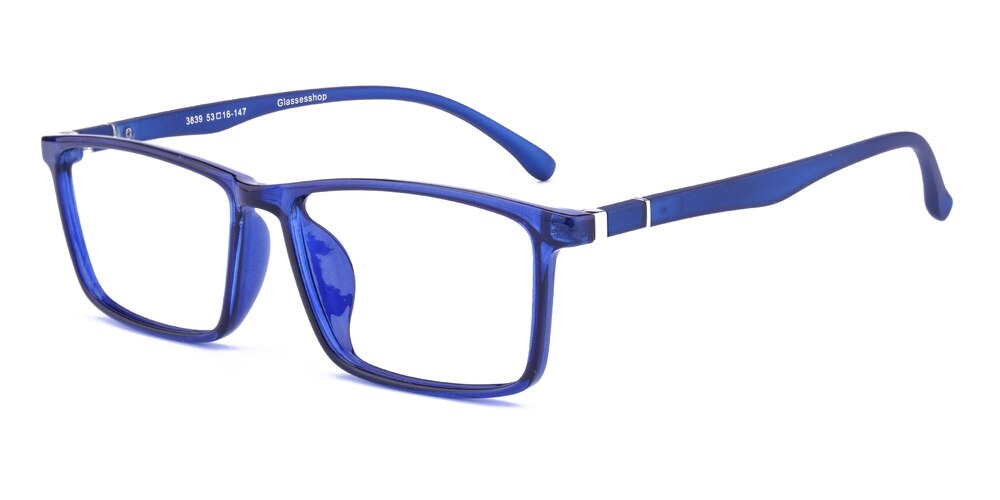 Mason Blue Rectangle TR90 Eyeglasses