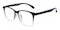 Isaiah Black/Crystal Rectangle TR90 Eyeglasses